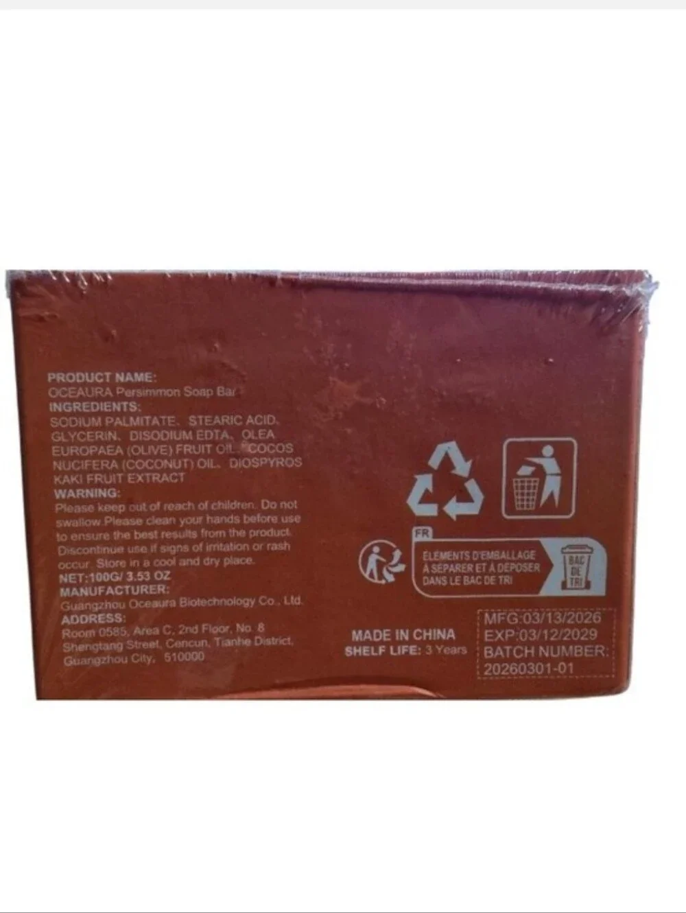 Persimmon Hand Soap Bar — Bright Orange Nourishing Cleanse